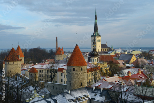 Tallinn. The church of St. Olaf is considered a symbol of Tallinn