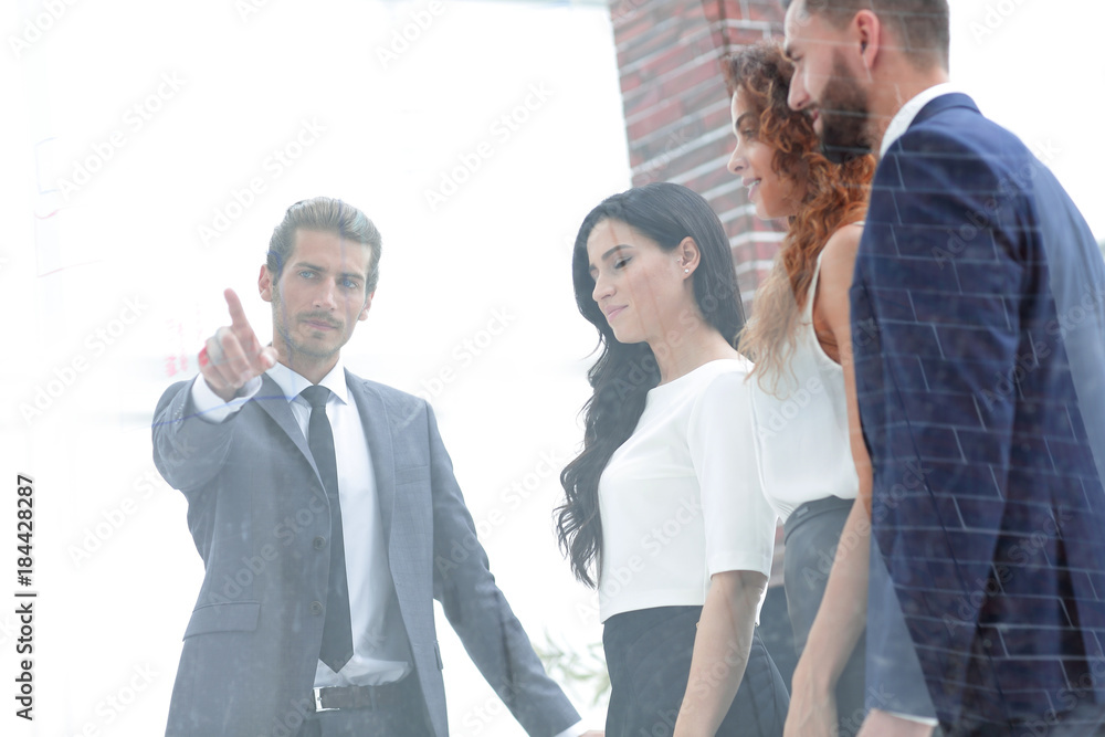 business partners meet in the office. business partners meet in the office.