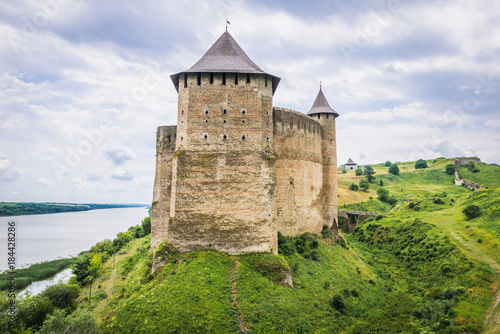 North Tower of Khotyn Fortress in Ukraine