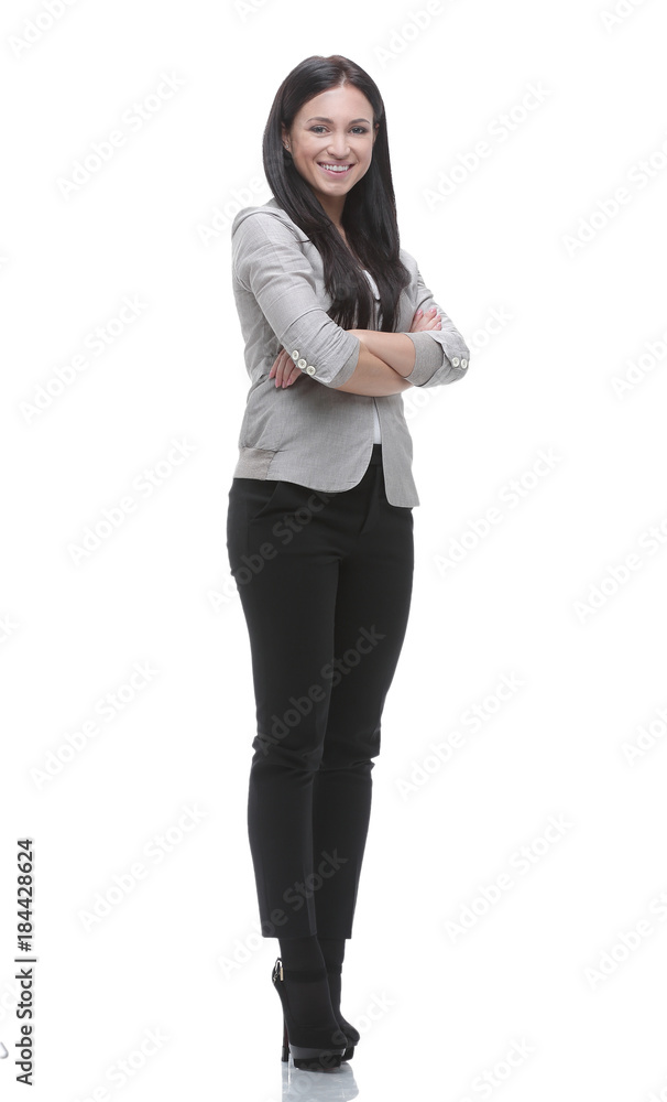 full-length portrait of a modern young woman full-length portrait of a modern young woman