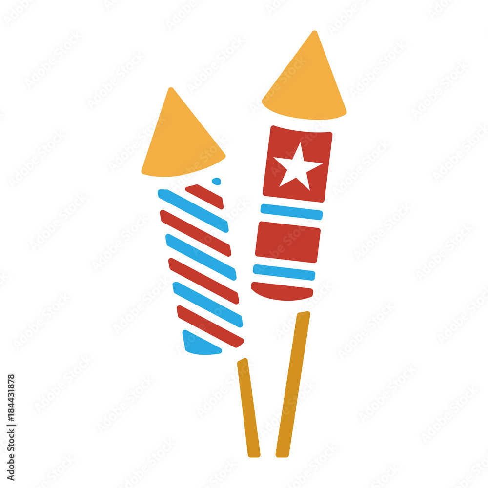 Silvester Icon - Silvesterrakete Stock-Vektorgrafik | Adobe Stock