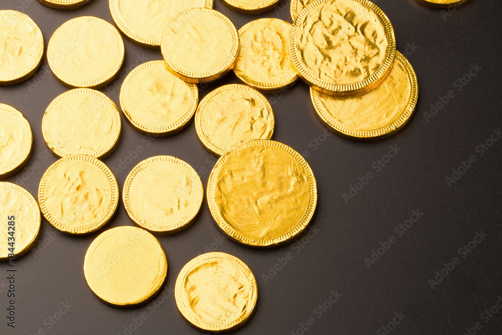 Concept Success in Business, Stack of Gold Coins Concept Success in Business, Stack of Gold Coins