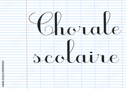 Εκτύπωση καμβά chorale scolaire