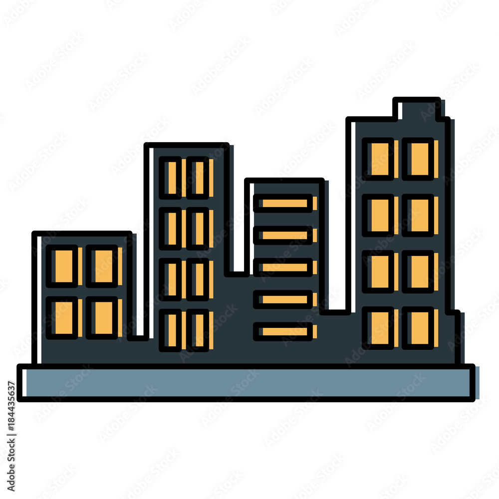 City buildings symbol