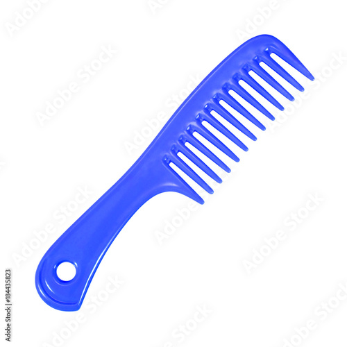 Hair comb colorful isolated on white background