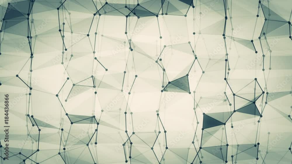 Future Shapes 1001: Abstract geometry with wireframe triangles and squares (Loop).