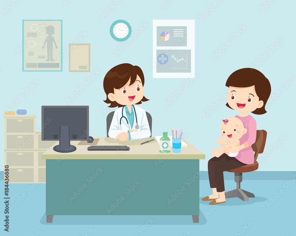 Female Doctor sitting at the table Female Doctor sitting at the table