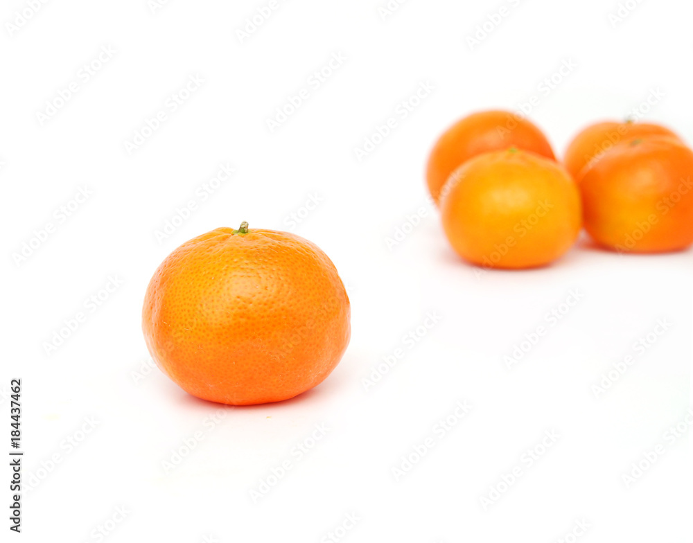 mandarine on a white background mandarine on a white background