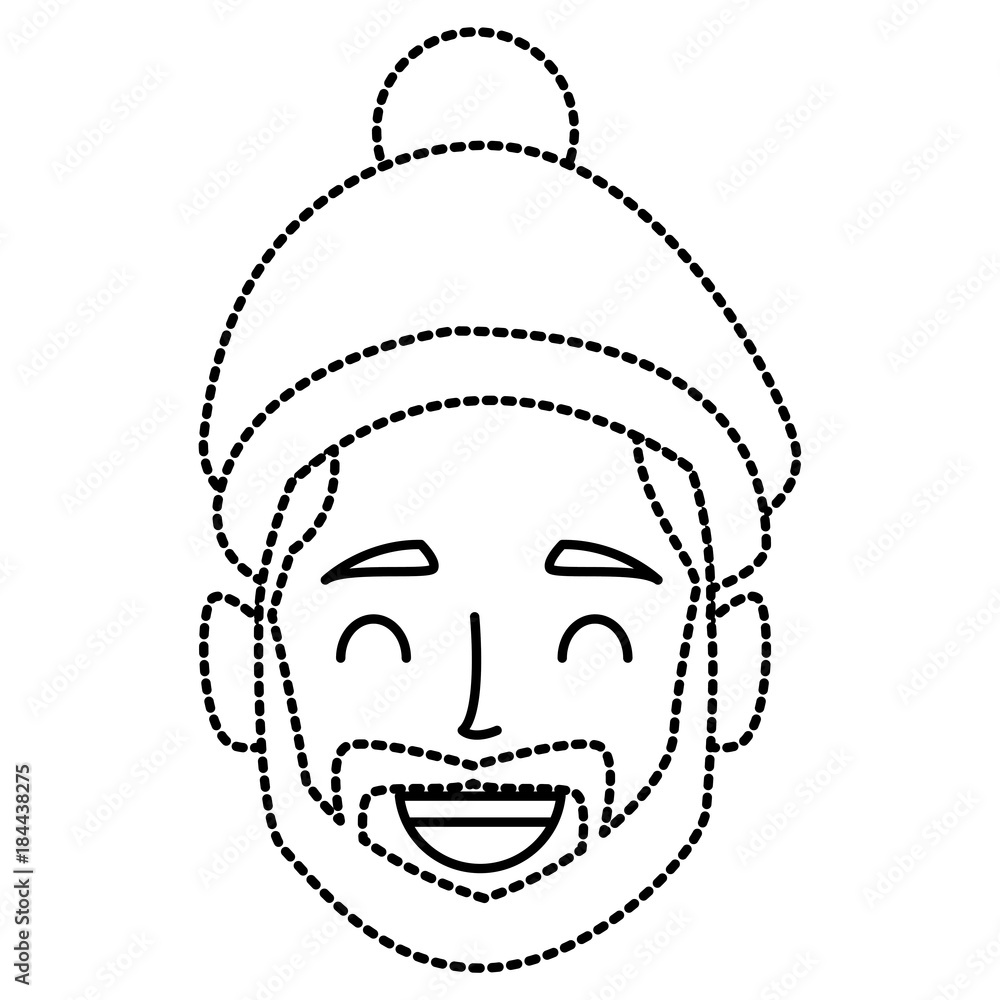 Young man with winter hat Young man with winter hat