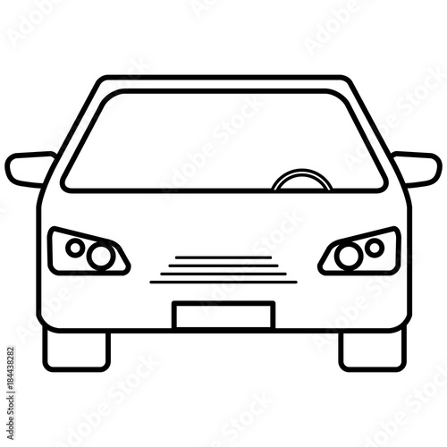 car vehicle isolated icon