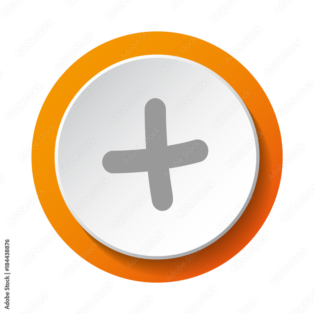 Addiction - plus sign. 3d button. Vector. Addiction - plus sign. 3d button. Vector.