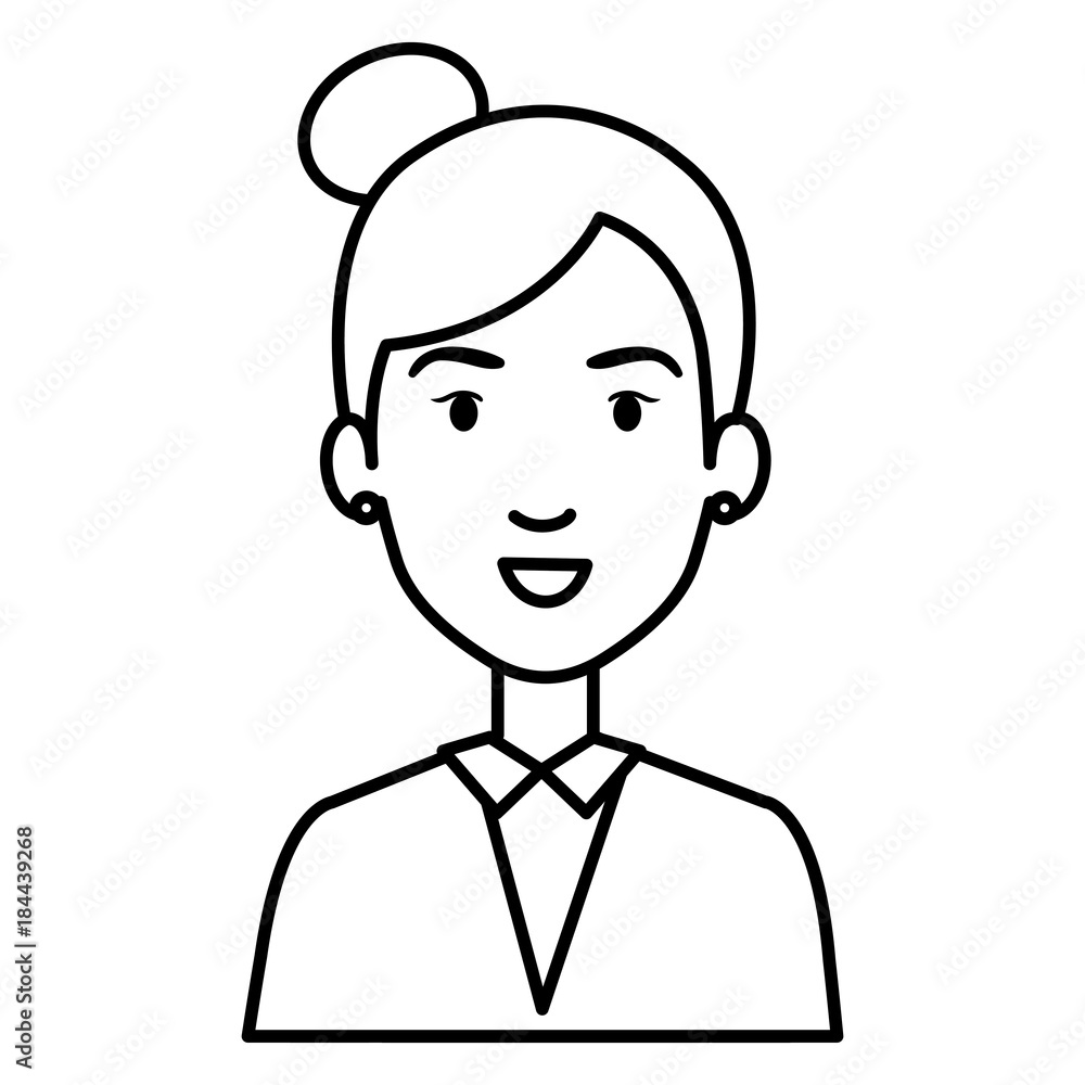 beautiful and young woman character vector illustration design beautiful and young woman character vector illustration design