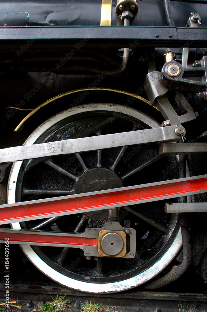 Fototapeta premium Staem Train Detail