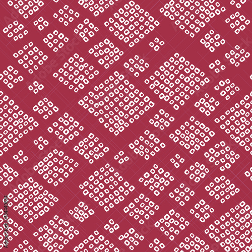 Shibori motif. Random rhombuses. Abstract seamless pattern. Imitation of classic japanese dyeing technique. Simple texture for background, decoration or pattern fills.