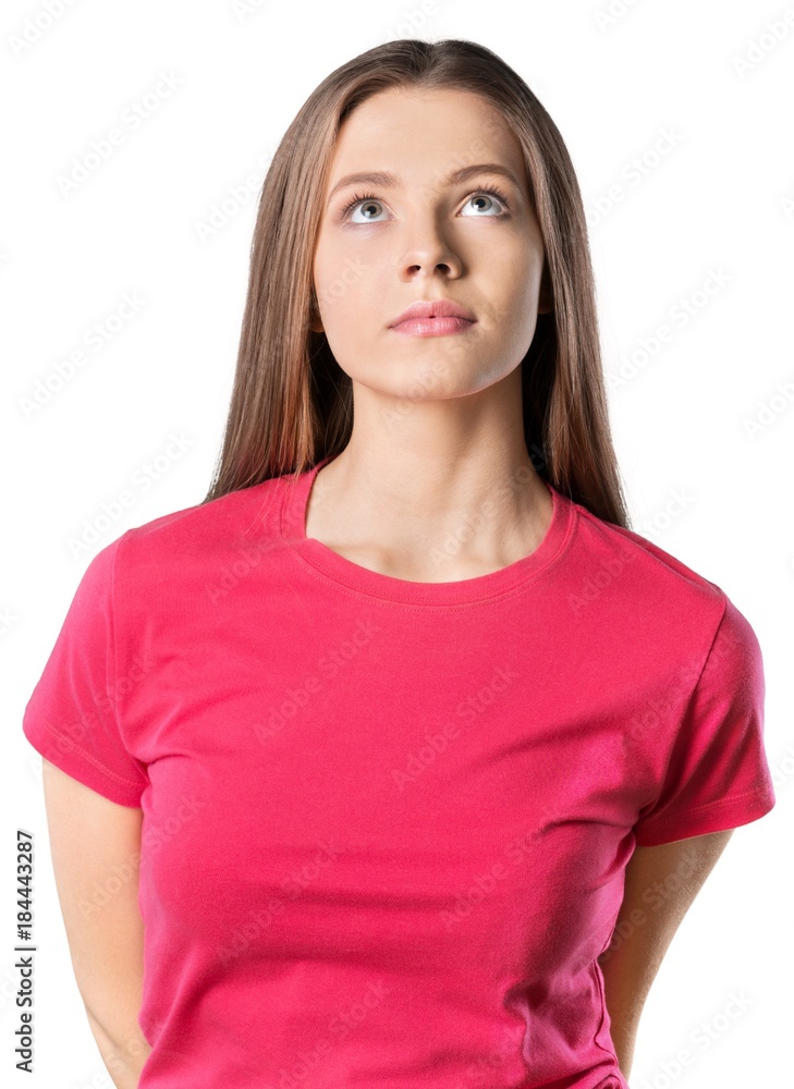 Young Woman Looking Up Young Woman Looking Up
