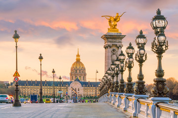 Leinwandbilder Pont Alexandre III Alexanderbrücke über die Seine Paris  © f11photo