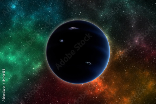 Fototapeta Naklejka Na Ścianę i Meble -  Hypothetical planet X nicknamed planet 9. Elements of this image furnished by NASA