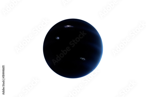 Fototapeta Naklejka Na Ścianę i Meble -  Hypothetical planet X nicknamed planet 9 isolated on white. Elements of this image furnished by NASA