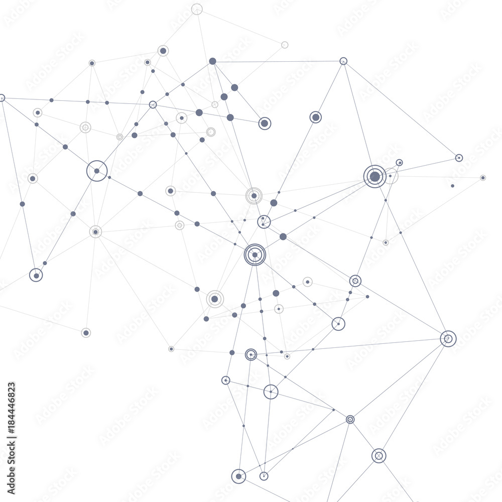 Vector connect lines and dots. Cover template for sciense and technology presentation or web Vector connect lines and dots. Cover template for sciense and technology presentation or web