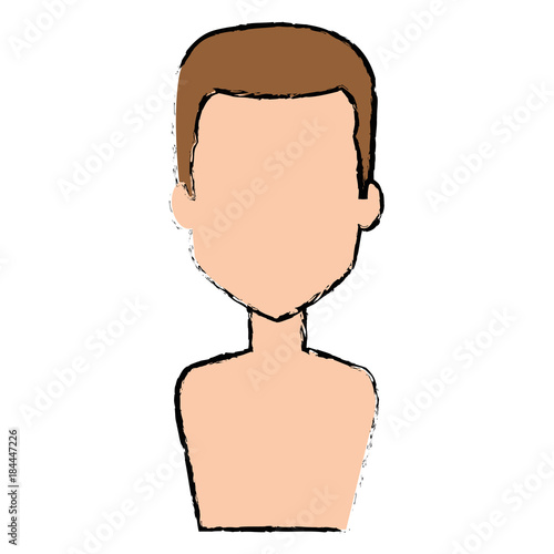 young man shirtless avatar character