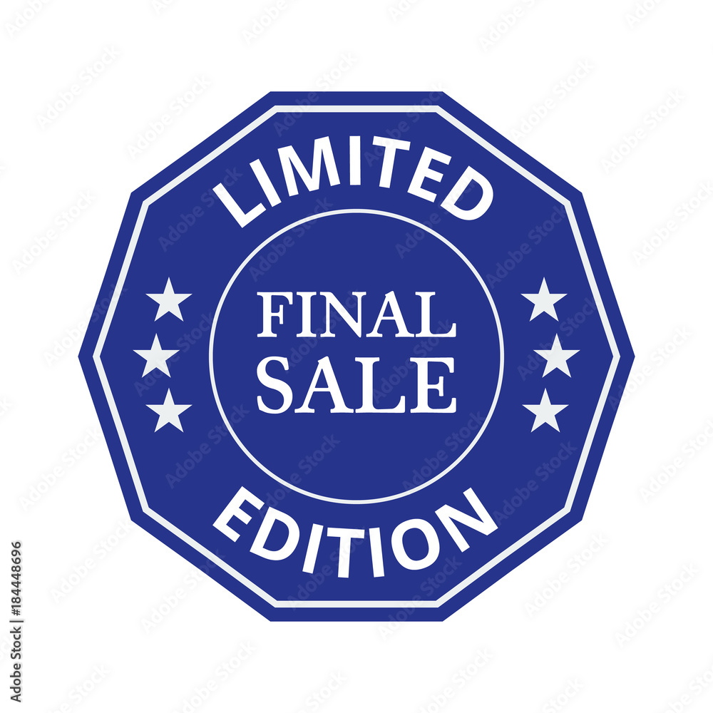 limited edition badge on white background. limited edition badge on white background.