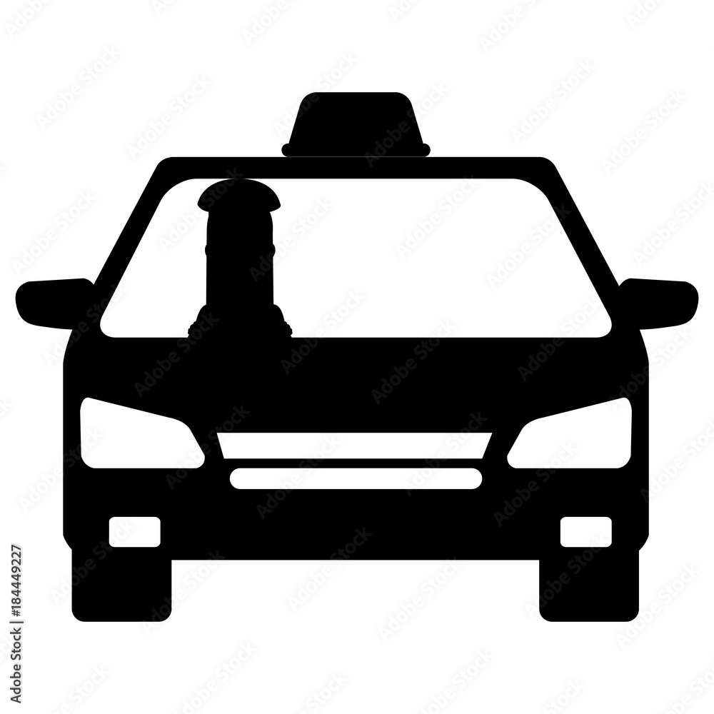 taxi with driver service public icon taxi with driver service public icon