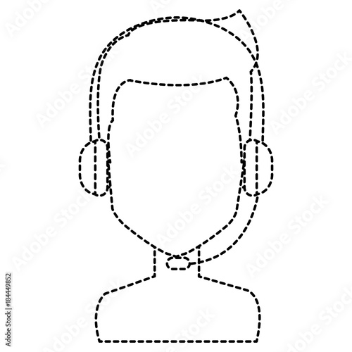 call center agent shirtless avatar character