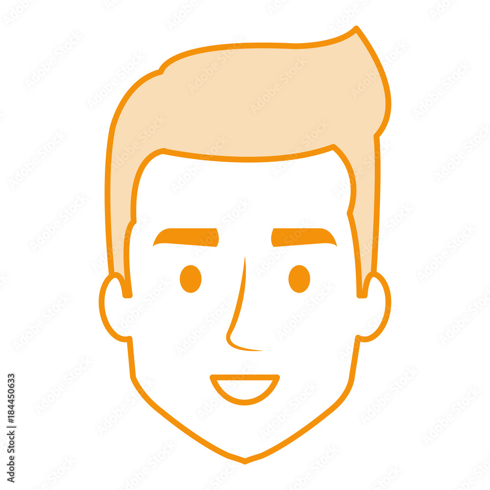 young man head avatar character young man head avatar character