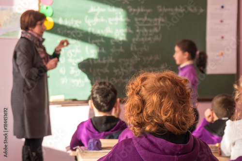 school children are participating actively in class