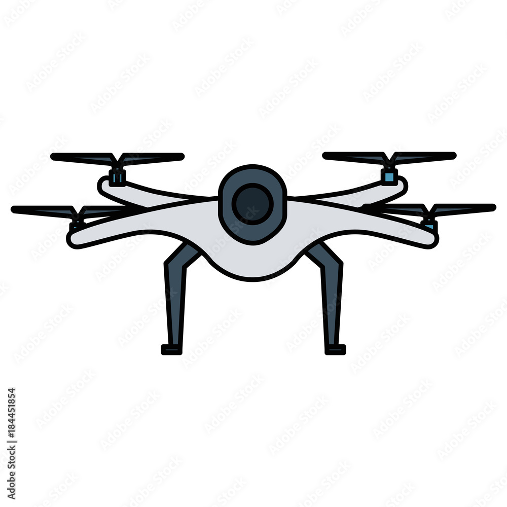 drone technology isolated icon drone technology isolated icon