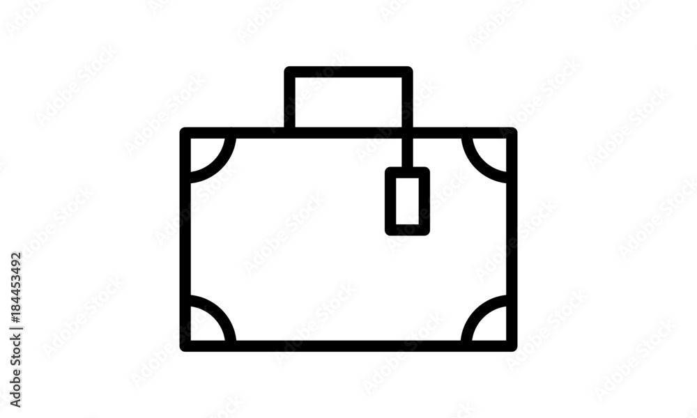 Travel Suitcase Line Icon. Luggage Symbol Travel Suitcase Line Icon. Luggage Symbol