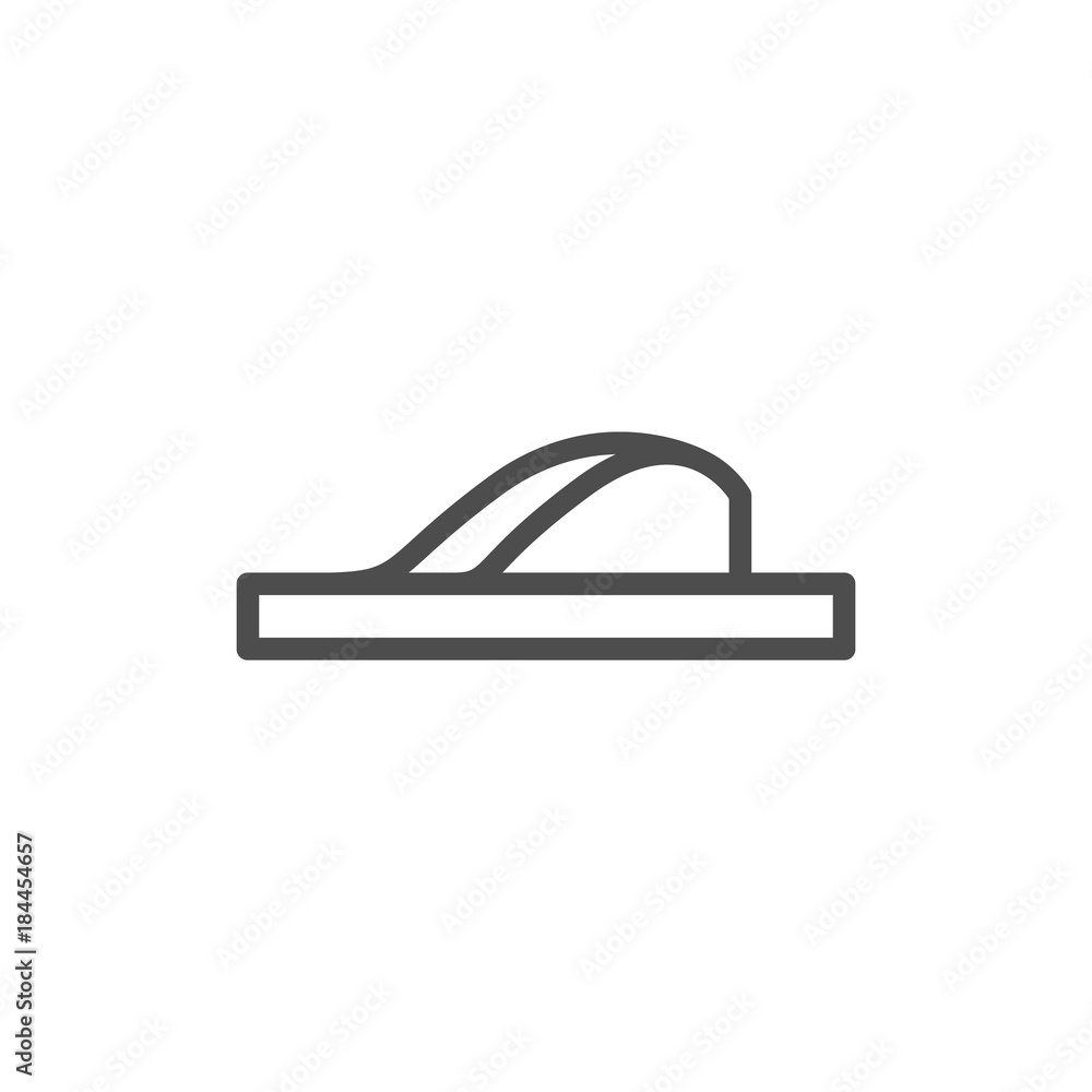Flip flop line icon Flip flop line icon