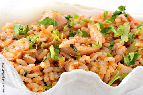 Rice with shrimps 