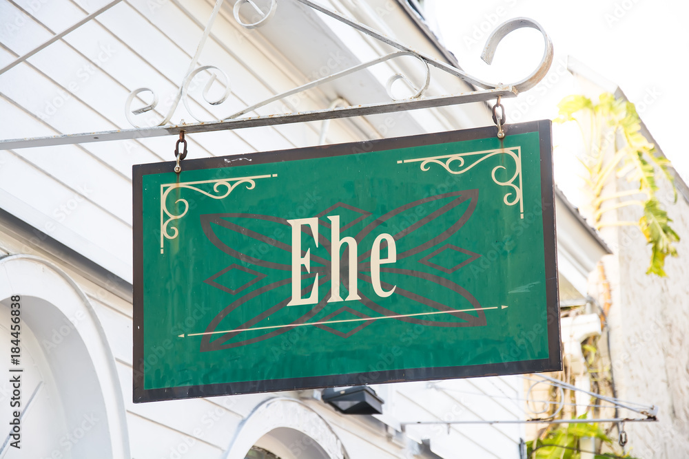 Obraz premium Schild 266 - Ehe