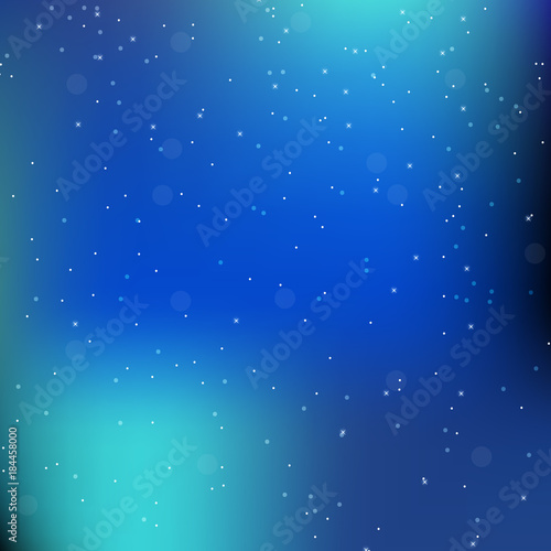 Sky night space abstract background with stars. Universe backdrop. Vector illustration