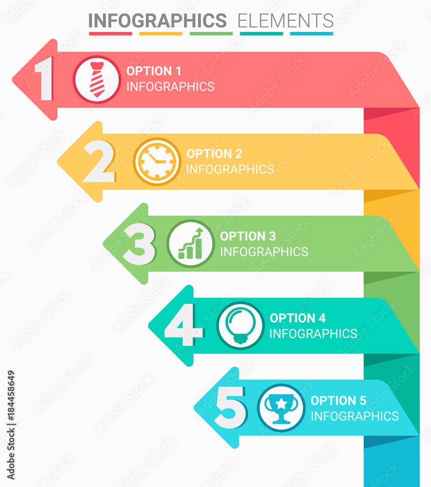 INFOGRAPHICS element abstract modern design the numbers top five template INFOGRAPHICS element abstract modern design the numbers top five template