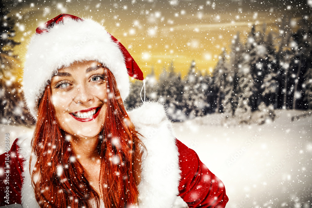 woman and winter time woman and winter time