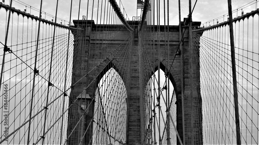 Obraz premium Brooklyn Bridge in Abstract