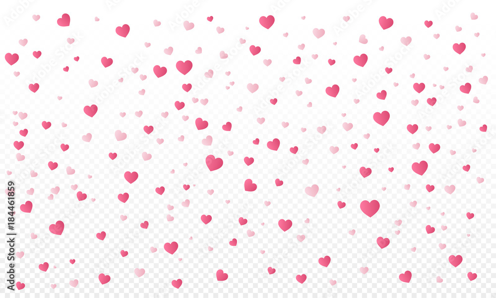 Heart confetti or Valentines falling background. Heart confetti or Valentines falling background.