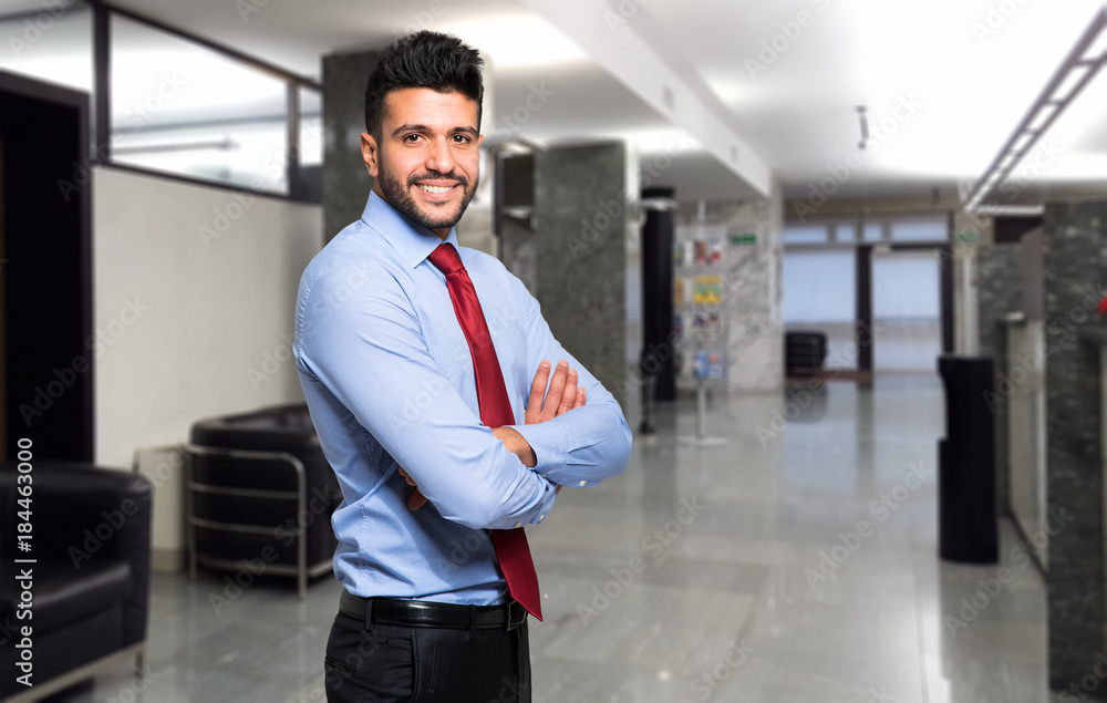 Fototapeta premium Handsome manager in his office