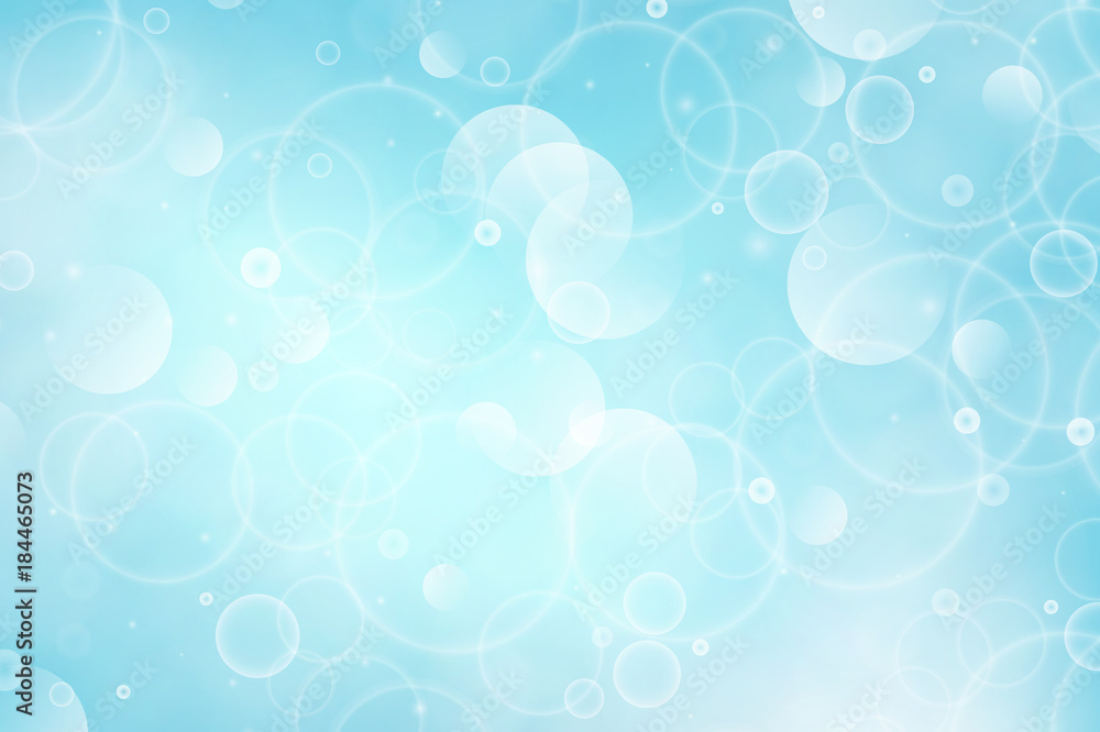Abstract blue Bokeh Background. Colorful Design full of lights. Vector illustration.
