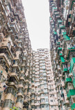 Heavily populated quarter of Quarry Bay with tall buildings, Hong Kong