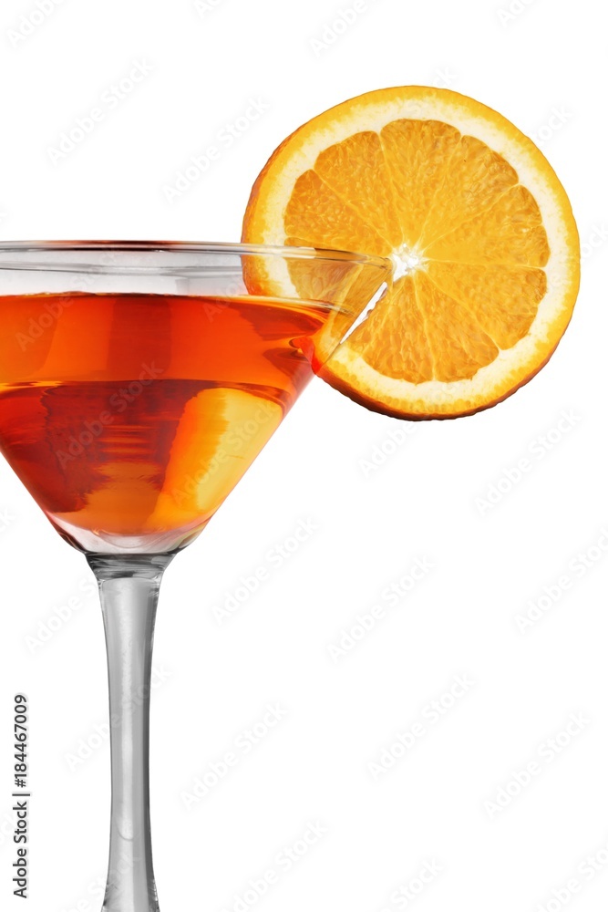 Cocktail with Orange Garnish