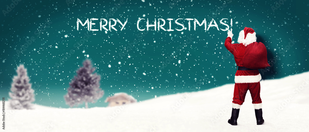 Fototapeta premium Weihnachtsmann Motiv