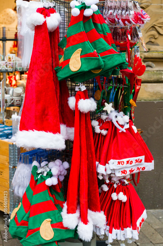 Sales booth during the Christmas season