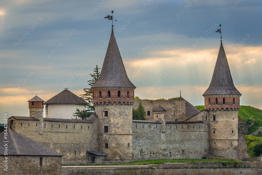 Towers and walls of Kamianets Podilskyi castle, Ukraine Towers and walls of Kamianets Podilskyi castle, Ukraine