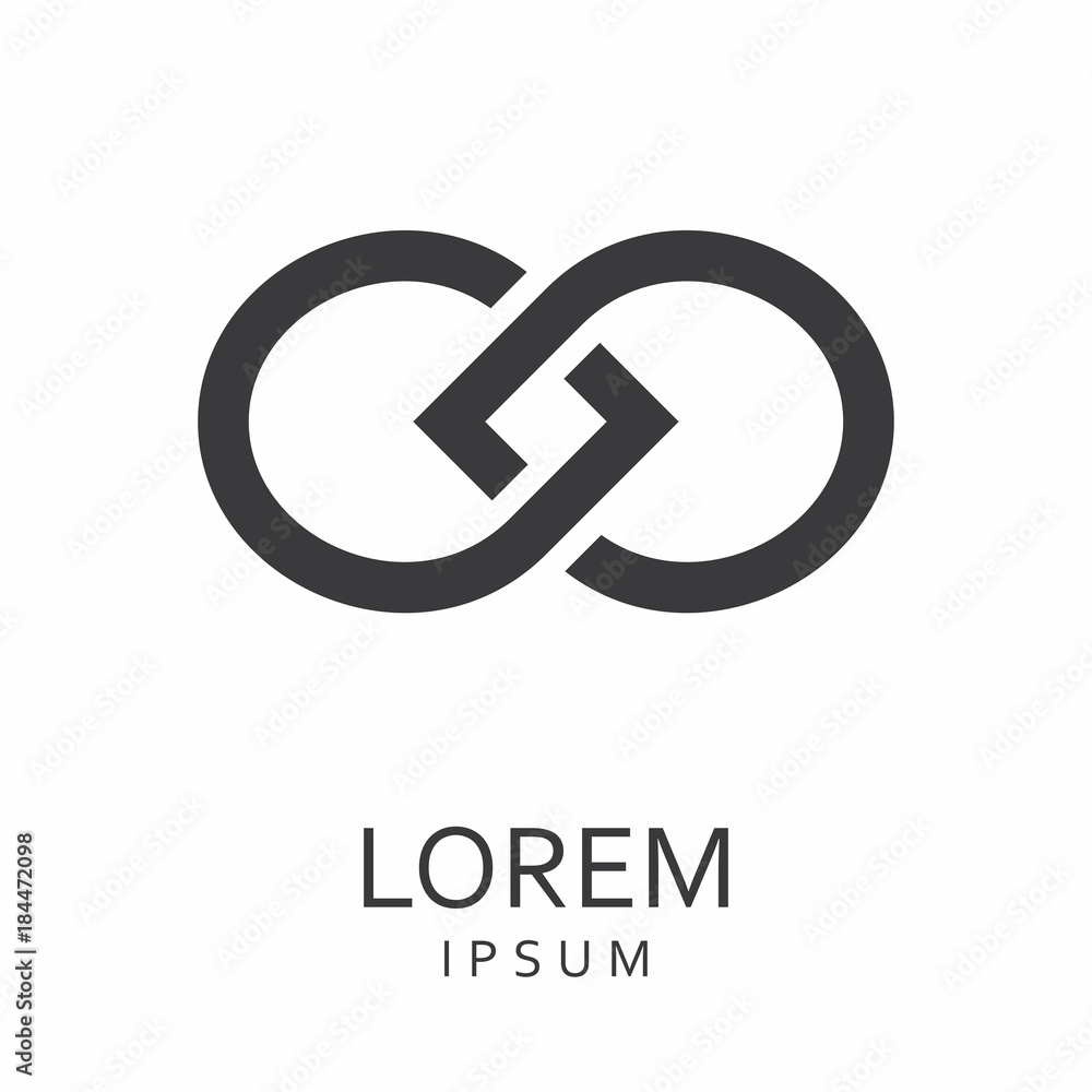 Black abstract logo Black abstract logo