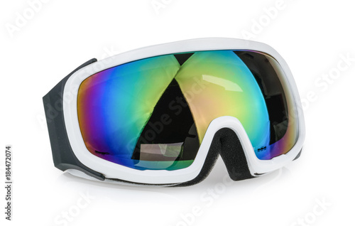 ski goggles isolated on white