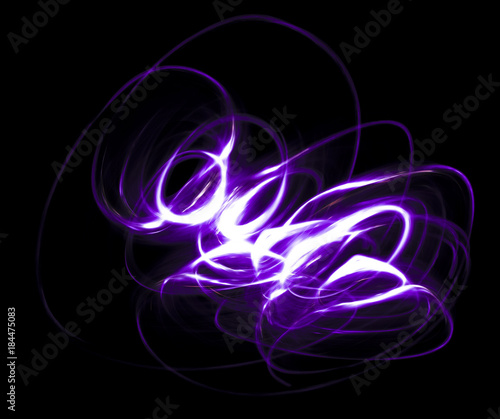 Overlay light, an abstract pattern on a dark background