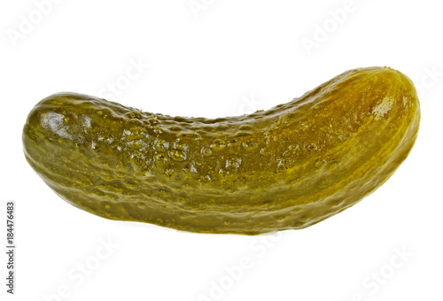 Salt cucumber isolated on a white background